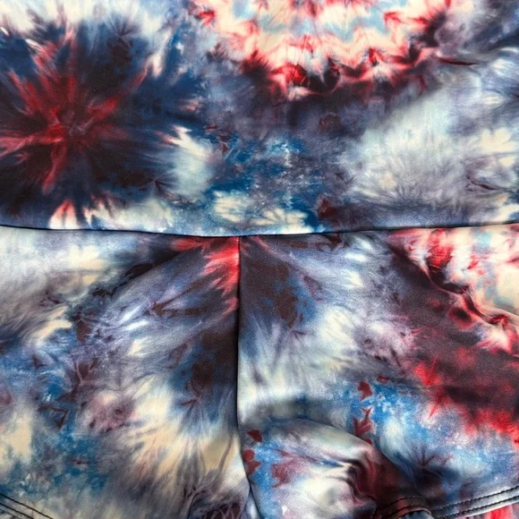 Free People Movement + Onzie High Waist Tie-Dye Shorts